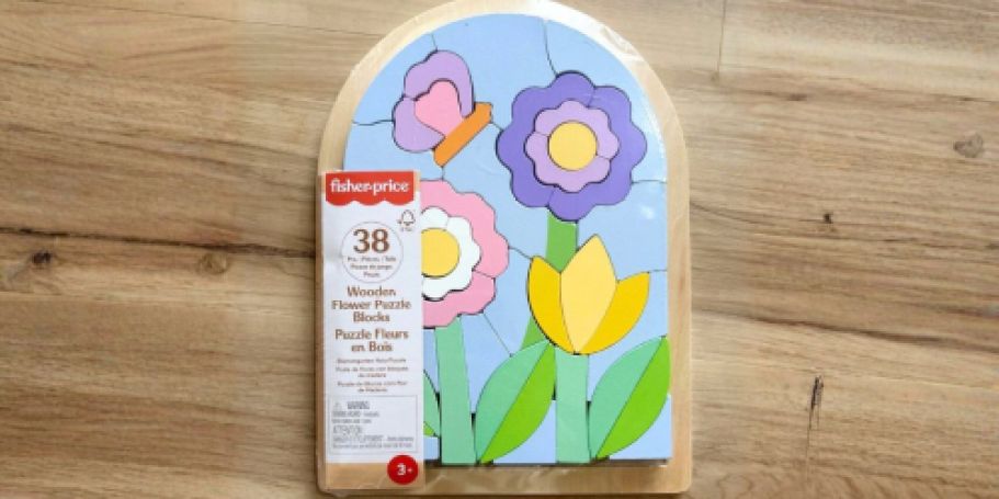 Fisher-Price Wooden Flower Puzzle Only $11.92 (Fun Easter Basket Item!)