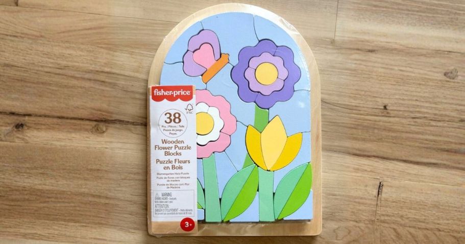 Fisher-Price Wooden Flower Puzzle Only $11.92 (Fun Easter Basket Item!)