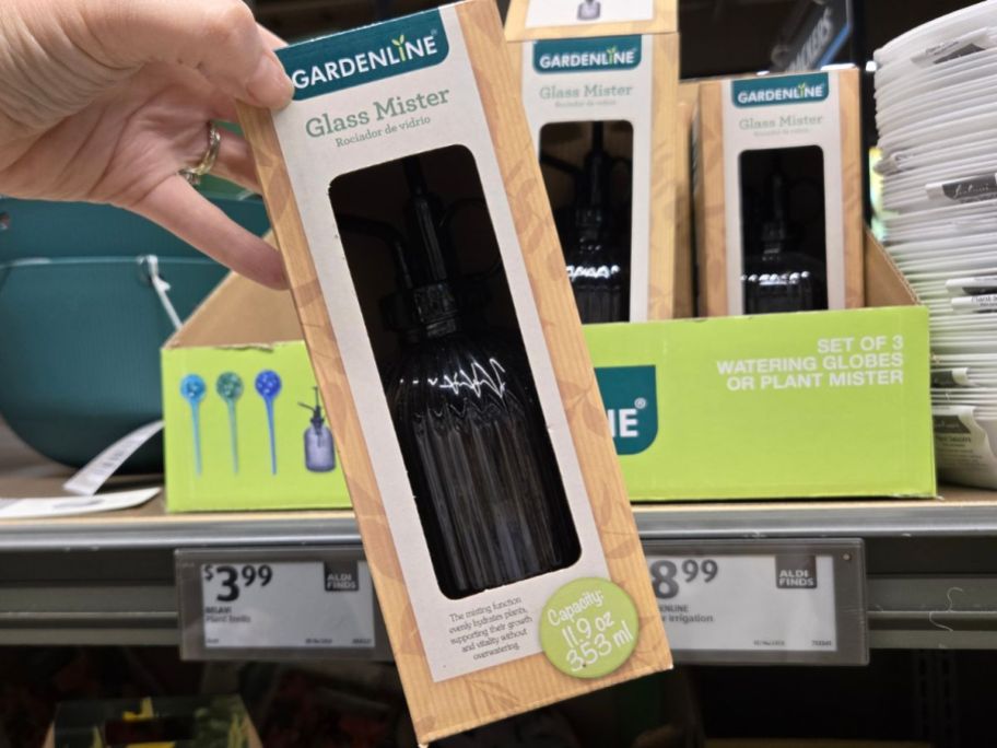 Gardenline Glass Mister in hand in store