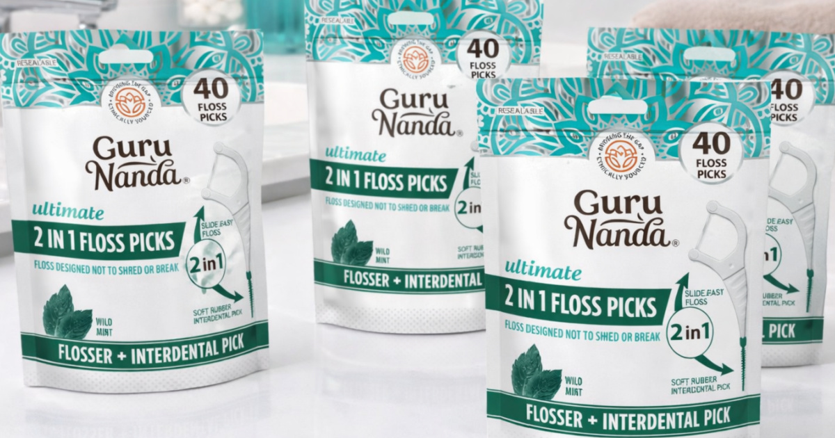4 Bags of GuruNanda Dental Floss Picks Just $3.89 Shipped on Amazon