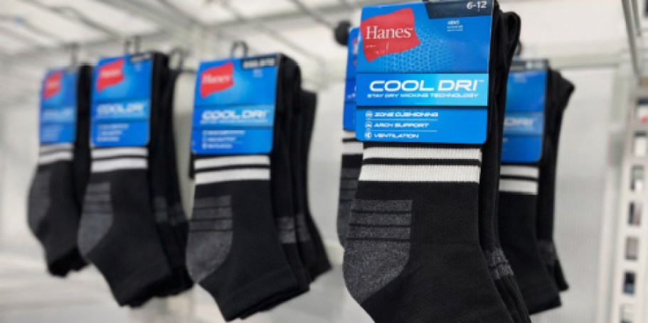 Hanes Men’s Socks 3-Pack Only $2 on Walmart.com (Reg. $7)