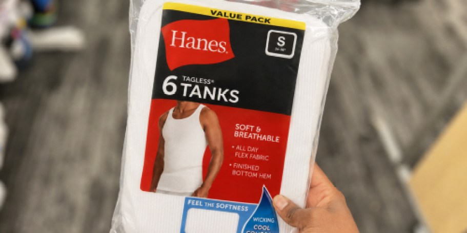 Hanes Men’s Undershirt 6-Packs from $9.99 Shipped on Amazon (Reg. $20)