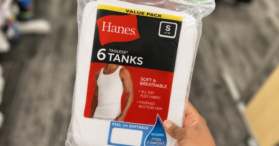 Hanes Men’s Undershirt 6-Packs from $9.99 Shipped on Amazon (Reg. $20)