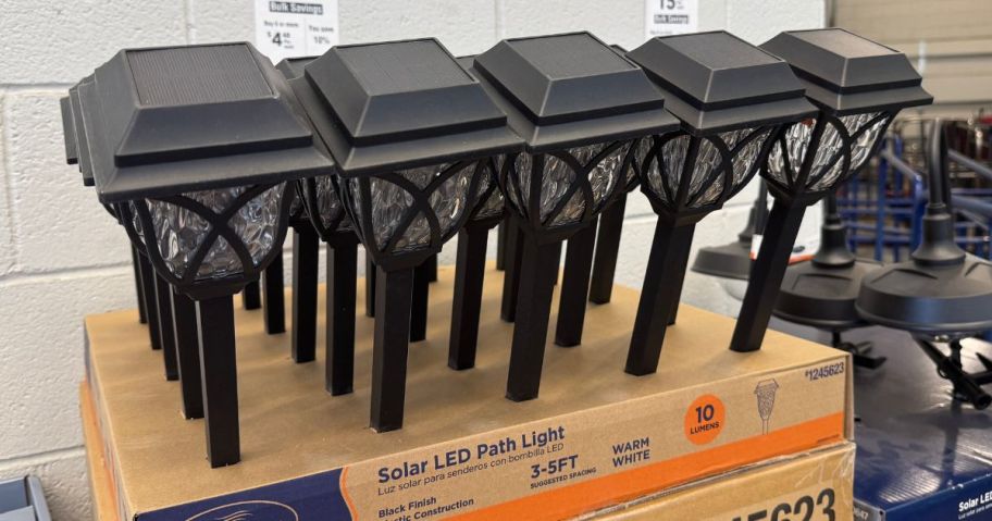 Harbor Breeze 10-Lumen Black Solar LED Outdoor Path Lights in store