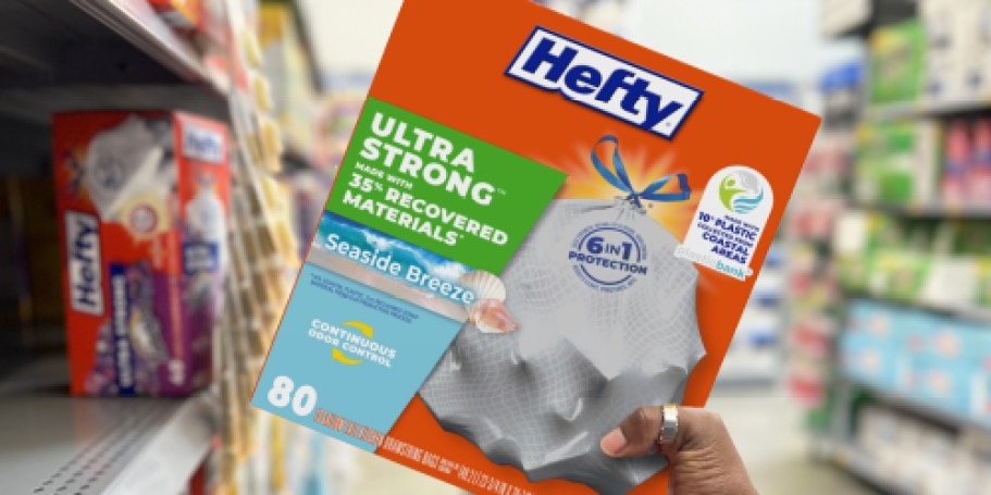 Hefty 13-Gallon Trash Bags 80-Count Only $9.85 Shipped on Amazon