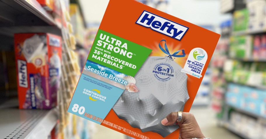 Hefty 13-Gallon Trash Bags 80-Count Only $9.85 Shipped on Amazon