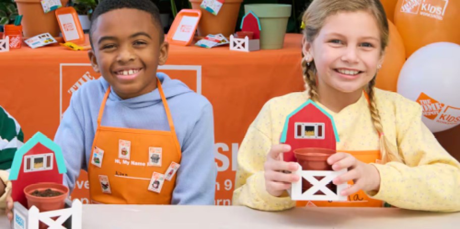 FREE Home Depot Kids Workshop on April 4th | Register Now to Make a Farm Planter