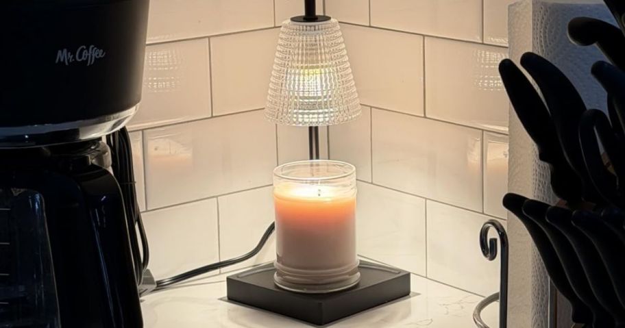 Hong-in Candle Warmer Lamp on counter in kitchen