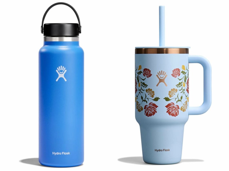 Hydro Flask 40oz Wide Mouth w: Flex Lid and Hydro Flask 32oz Travel Tumbler