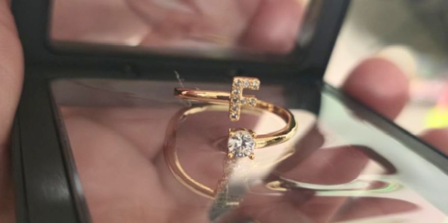 Initial Ring Just $4.99 on Amazon (Teen Easter Basket Filler Idea)