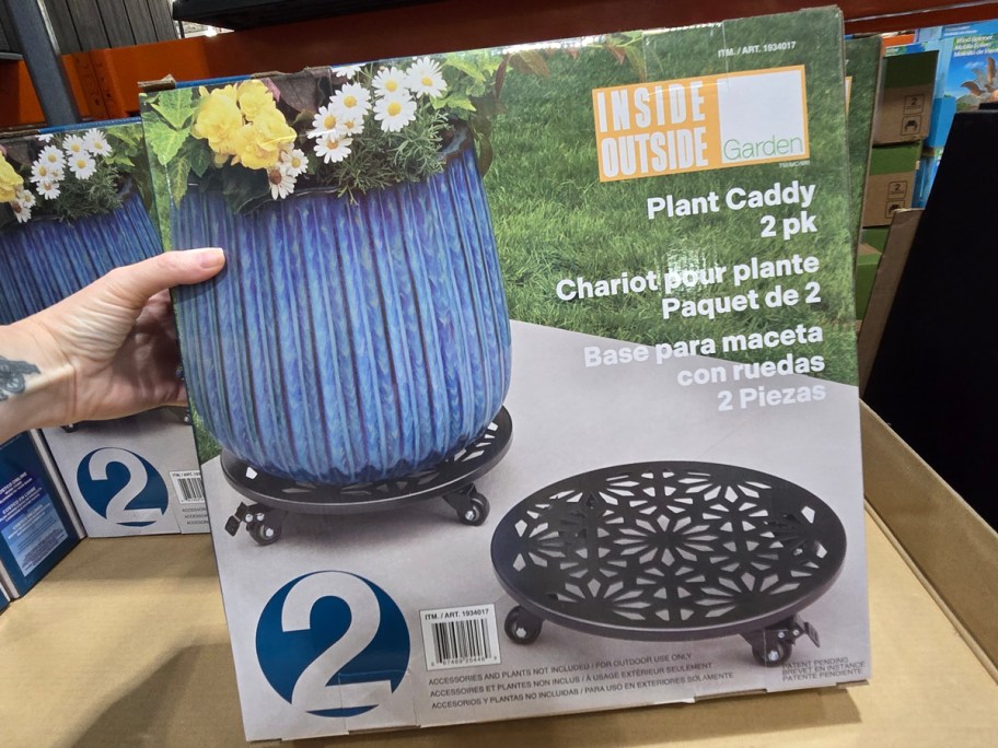 Inside Outside Garden Plant Caddy 2-Pack