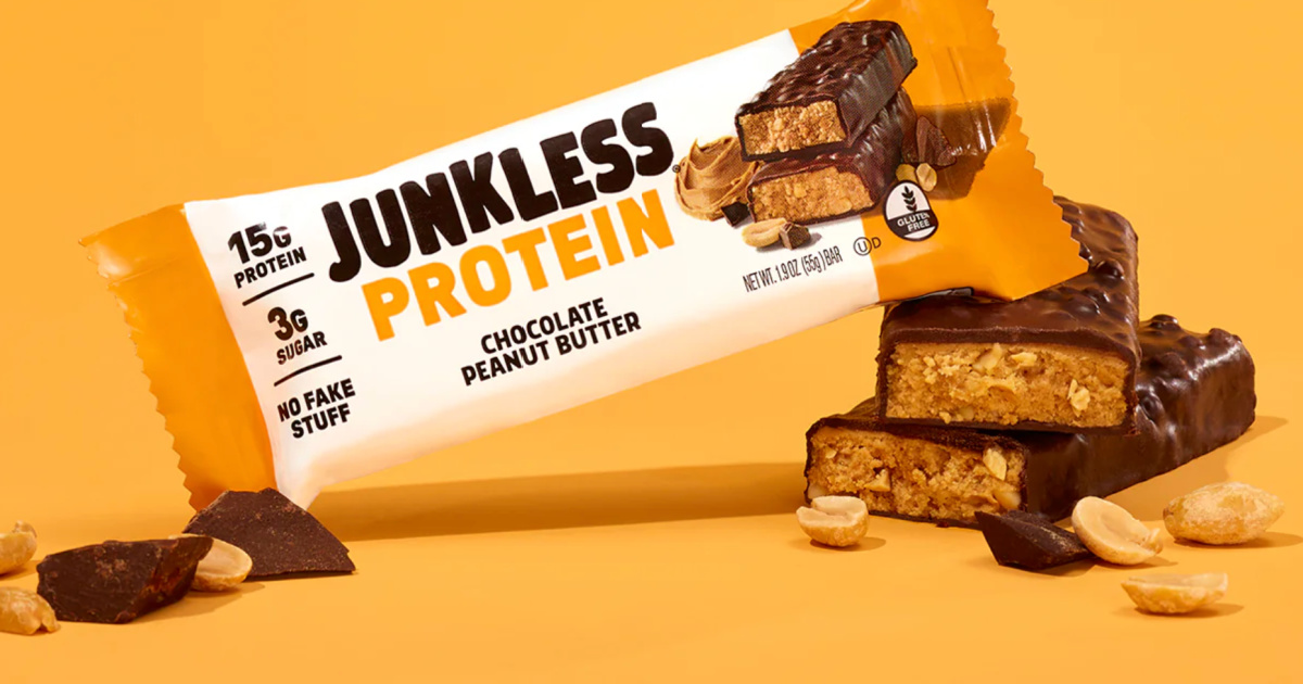 Junkless Protein Bars 12-Packs Only $13.50 Shipped on Amazon (Reg. $30)
