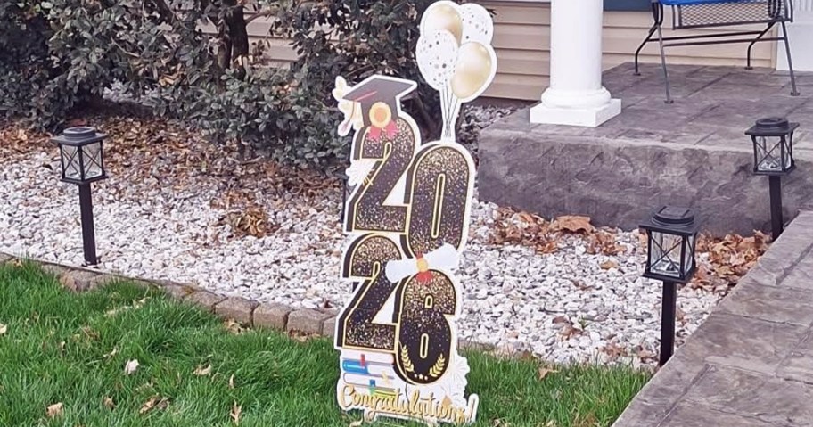 2026 graduation yard sign in grass