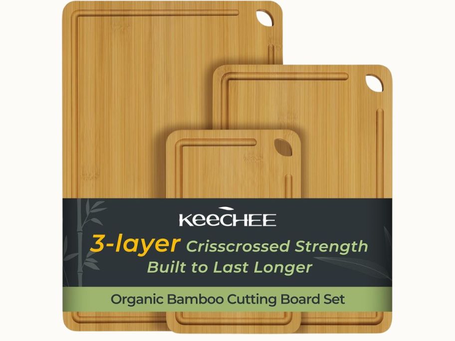 Keechee Bamboo Cutting Board 3-Piece Set