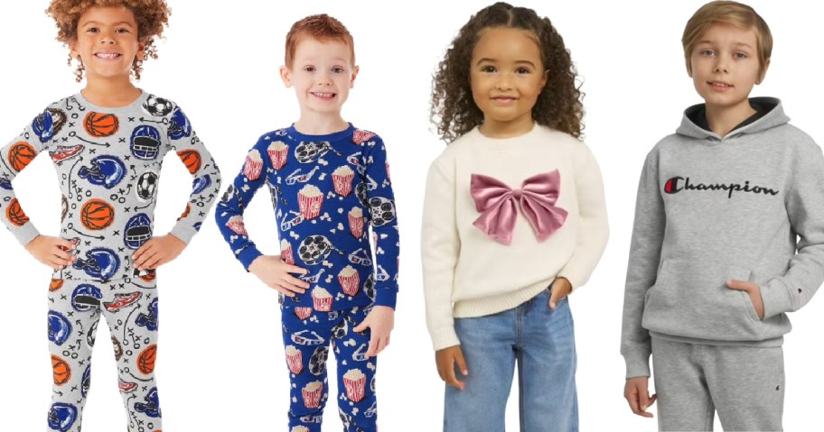 Kids wearing Sam's Club clothing