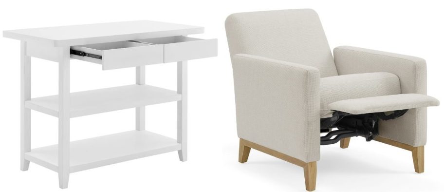 kitchen table and recliner