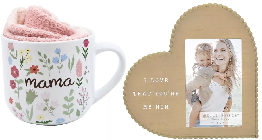 mothers day coffee mug and picture frame
