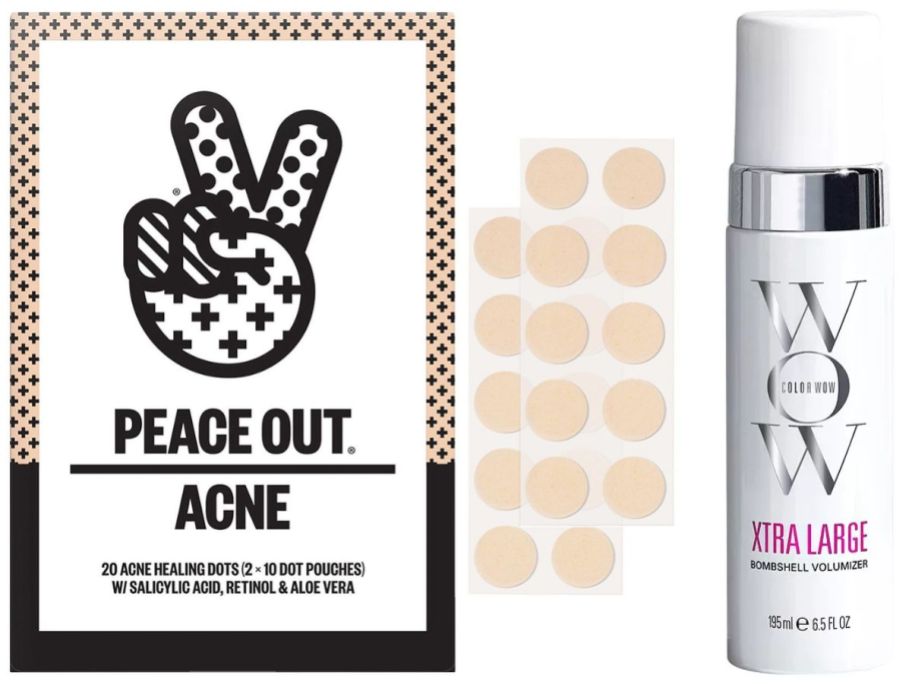 Peace out Acne Dots and Color Wow Spray
