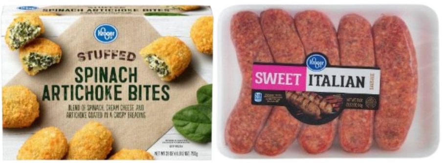 Kroger Frozen Appetizer and Fresh Dinner Sausage
