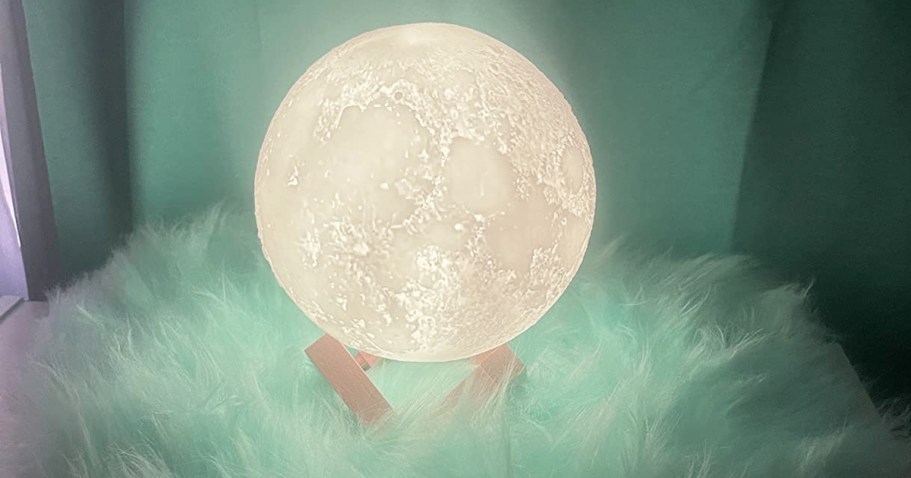Color-Changing Moon Lamp Only $7.99 on Amazon (Reg. $20)