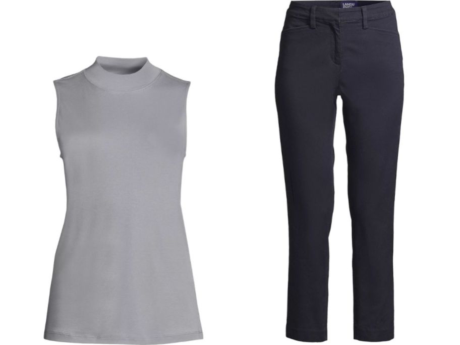 Stock images of Lands End Women's Top and Pants
