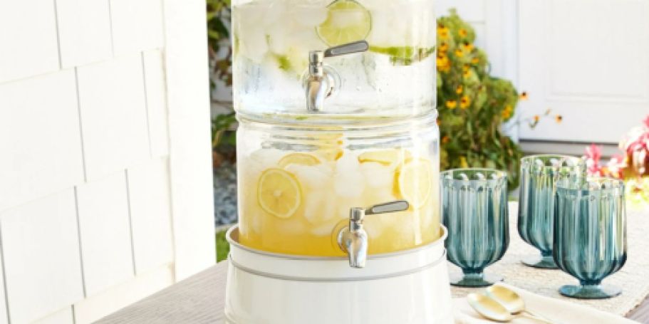 Stacking Glass Beverage Dispenser Just $15 on Walmart.com | Holds 2 Drinks