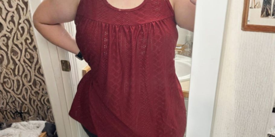 Women’s Flowy Plus Size Tank Tops from $3.99 on Amazon