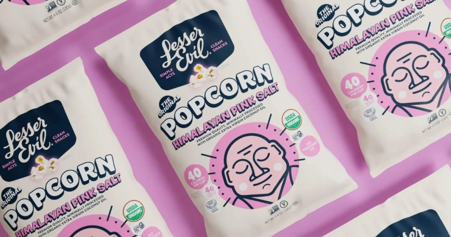 LesserEvil Popcorn 12-Pack Only $6.52 Shipped on Amazon (Regularly $17)