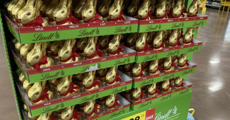 Lindt Chocolate bunnies at Kroger