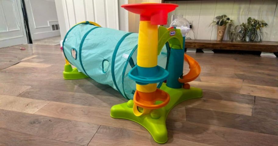 Little Tikes 2-in-1 Activity Tunnel on floor