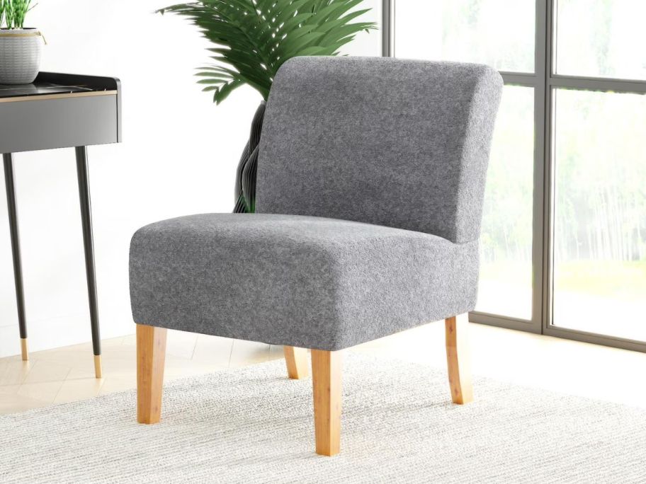 Mainstays Slipper Accent Chair in office