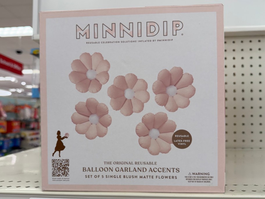 Minnidip Balloon Garland Accents Matte Flowers