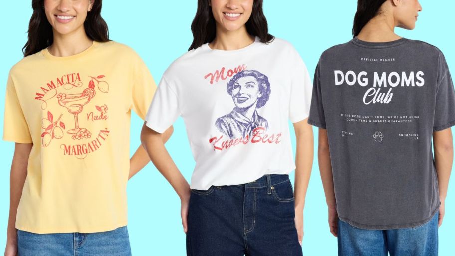 stock image of Mother's day walmrt tees