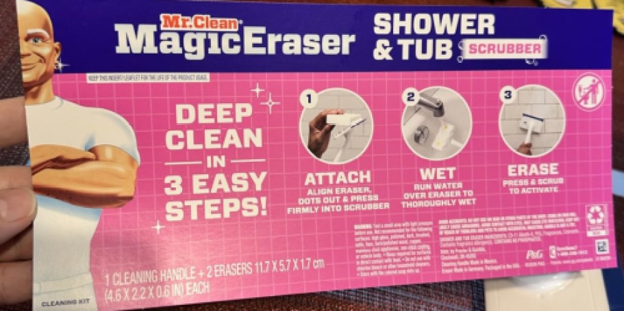 Mr. Clean Magic Eraser Shower & Tub Scrubber Just $6.82 Shipped on Amazon