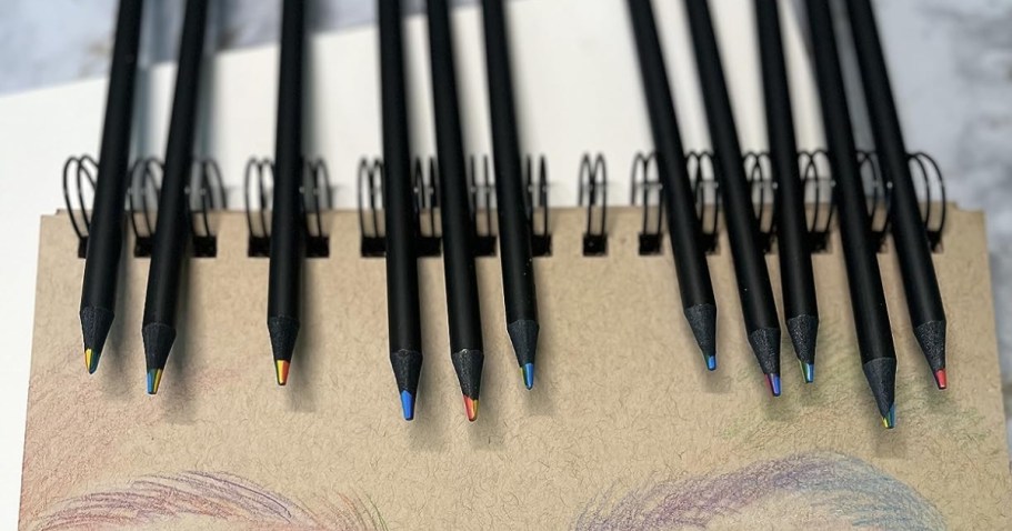 Rainbow Colored Pencils 12-Pack & Sharpener Only $3.79 Shipped on Amazon