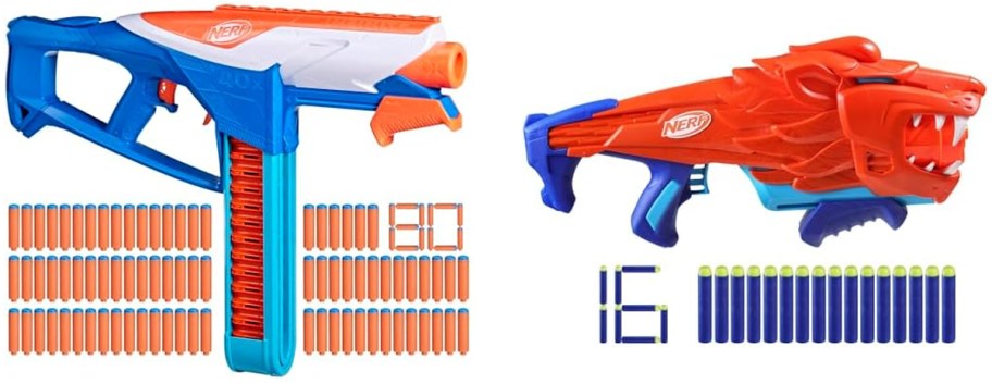 NERF N Series Infinite Dart Blaster, NERF Wild Lionfury Dart Blaster