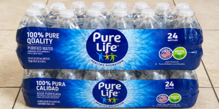 Nestle Pure Life Water Bottles 24-Pack Only $3 Shipped on Amazon (Perfect for Lunchboxes)
