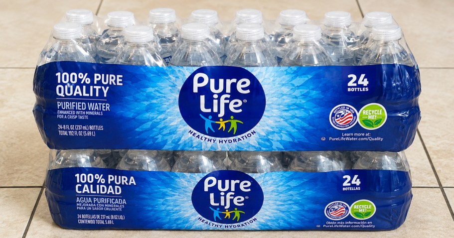 Nestle Pure Life Water Bottles 24-Pack Only $3 Shipped on Amazon (Perfect for Lunchboxes)