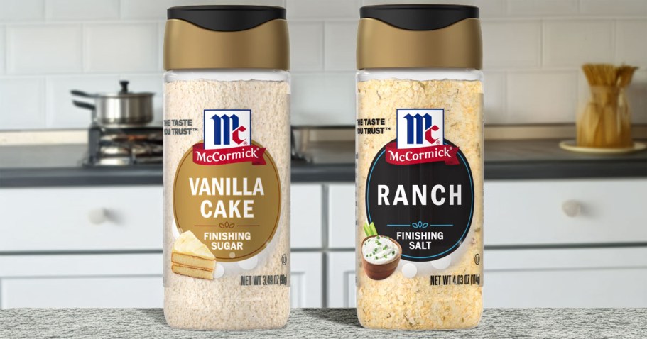 NEW McCormick Finishing Sugars and Salts: Vanilla Cake, Ranch, & More
