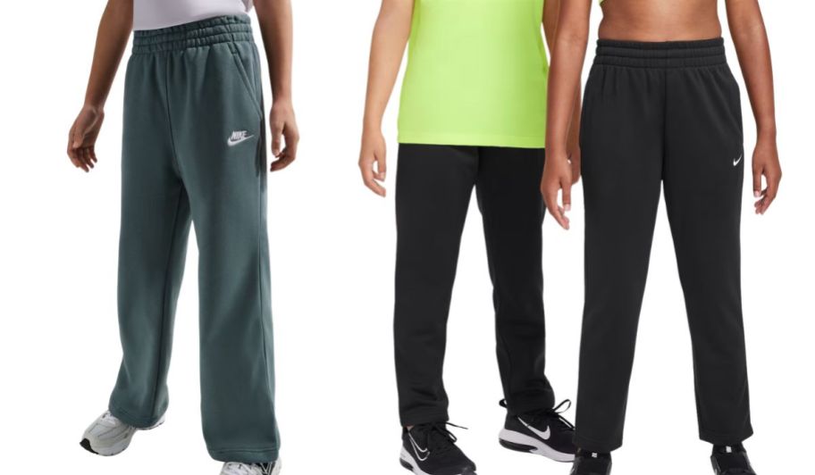 Nike sweats in green and black