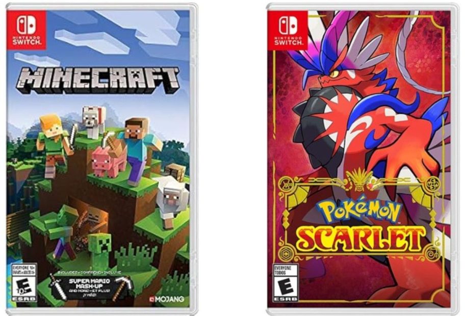 Stock images pf two Nintendo Switch Games