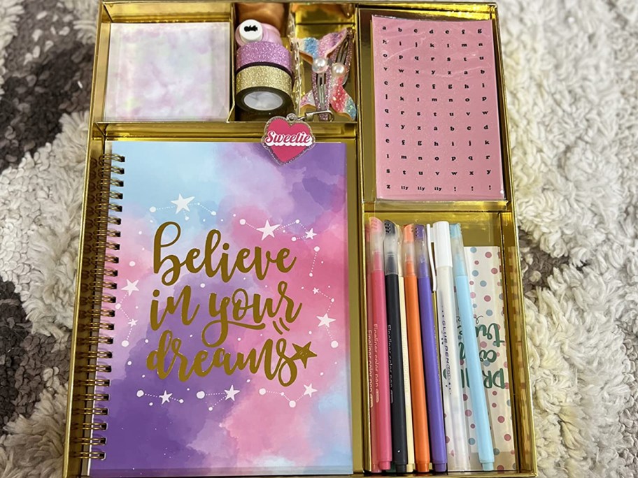 girls journal set with accessories