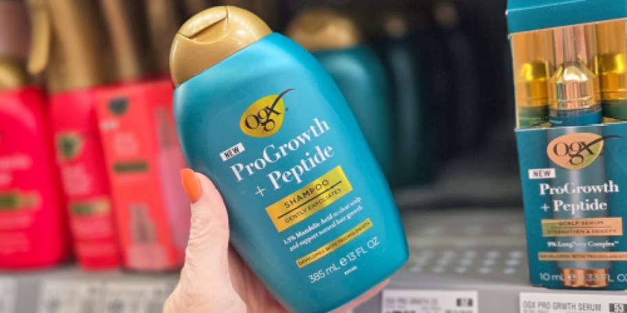 OGX ProGrowth + Peptide Shampoo Just $2.69 Shipped on Amazon (Reg. $9)