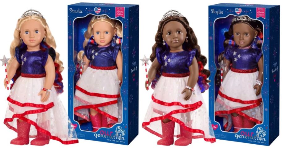 Our Generation Fourth of July 18" Doll & Accessories Keepsake Collection