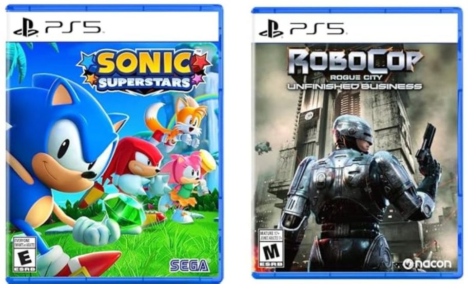 Stock images of two PS5 Video Games