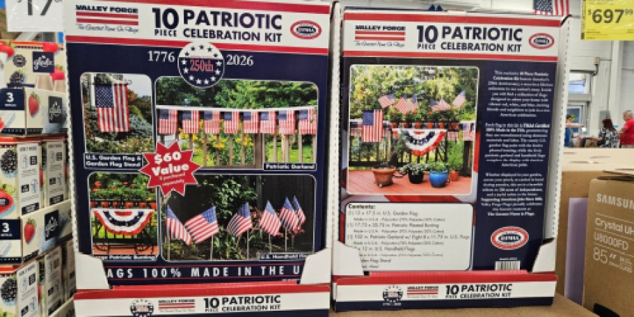 New at Sam’s Club | Flag Kits, Americana Clothing, Pillow Plushes, & More