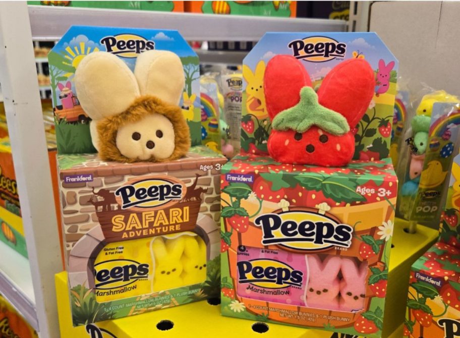 Peeps Plush Bunny and Marshmallow Peeps Candies Gift Set