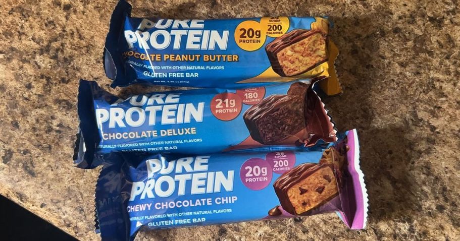 Pure Protein Bars 18-Count Variety Pack Only $15 Shipped on Amazon