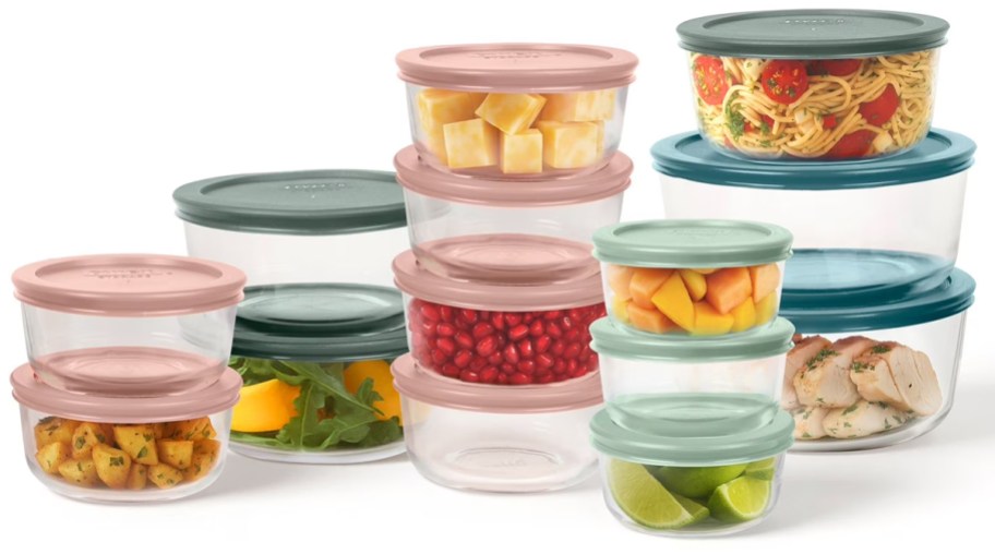 Pyrex Simply Store 28-Piece Glass Food Storage Set 2