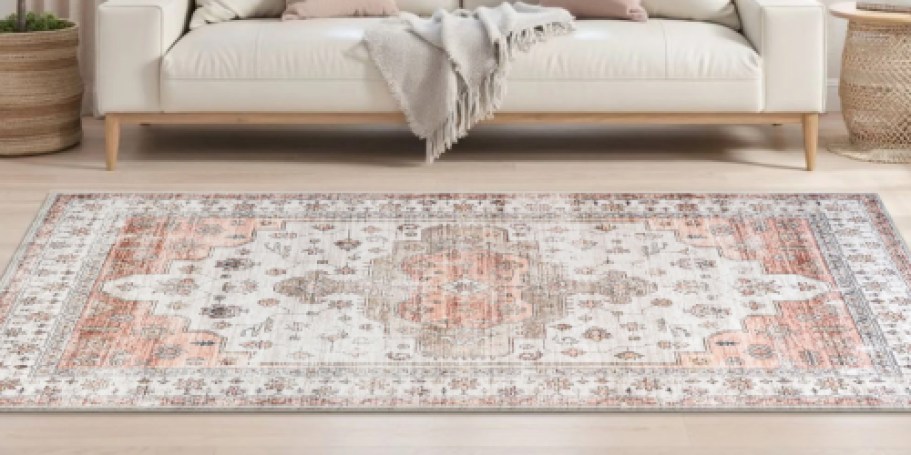 Up to 85% Off Area Rugs + Free Shipping | Washable 5′ x 7′ Rugs Just $34.99 Shipped